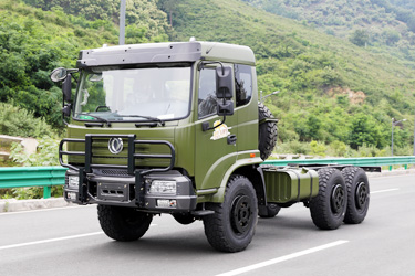 6×6越野專用卡車底盤廠家_升級(jí)款東風(fēng)六驅(qū)EQ2102載貨車_210馬力平頭貨車底盤定制